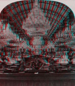 Glasindustrie (im Vordergrund Fa. Lobmeyr) Anaglyphenbild: http://www.3d-land.de/ Bildvorlage: Archiv Technisches Museum Wien