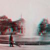 Kaiserpavillon, Anaglyphenbild: http://www.3d-land.de/ Bildvorlage: Archiv Technisches Museum Wien